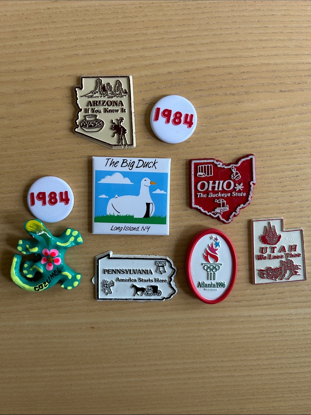 Lot of Souvenir Refrigerator Magnets